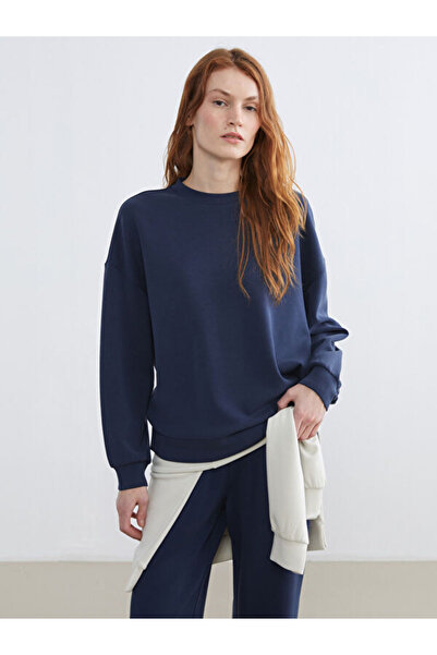 LC Waikiki Rmz Gi̇yi̇m Farkiyla Zero Roba Collar Loose Fit Women's Sweatshirt