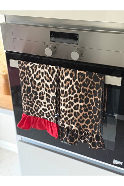 KaiAtelier 2Li Leopard Linen Oven Cloth / Drying Cloths