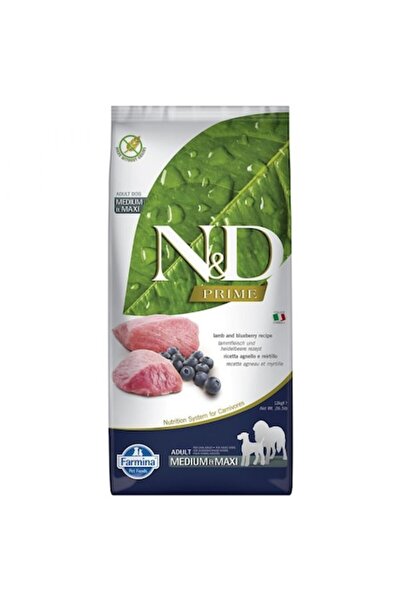 N&D Farmina Prime Adult Medium/Maxi cu miel și afine 12 kg