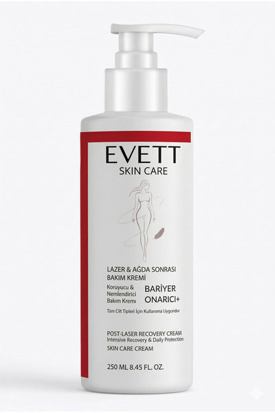 EVETT Lazer & Ağda Sonrası Bakım Kremi – Yatıştırıcı & Nemlendirici Cilt Bakımı