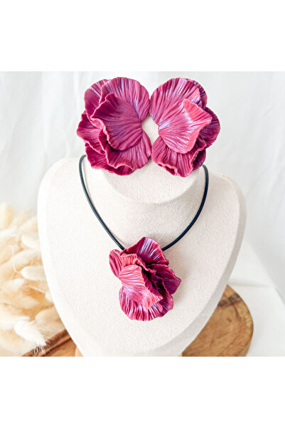 MYGRACE Flower Earring and Necklace Set