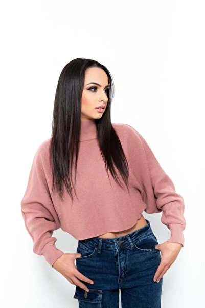 OEM Bluza dama crop somon cu maneci raglan JQZ 17