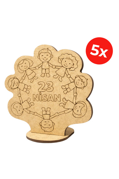 KİDOSE 23 April Special Design Wooden Design Set