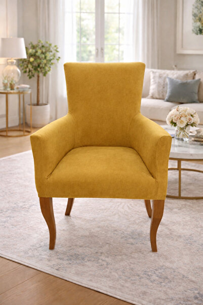 Akbal Home Cafe Berjer Örtü Tüm Giydirme Lastikli Likralı Hadal +1 Hediye Kır...