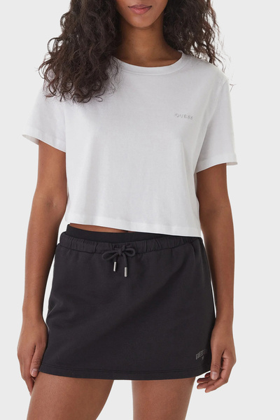 Guess Selene 100% Cotton Boxy Fit Logo Round Neck t Shirt V6Gi17K2984 t Shirt...