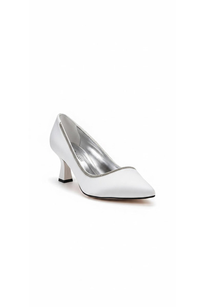 Ustalar Ayakkabı Çanta Silver women's high heeled shoe 615.917