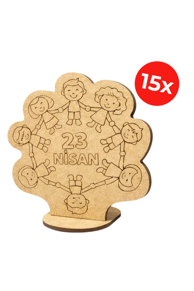 KİDOSE April 23 Children's Activity Set – Wooden Painting Product