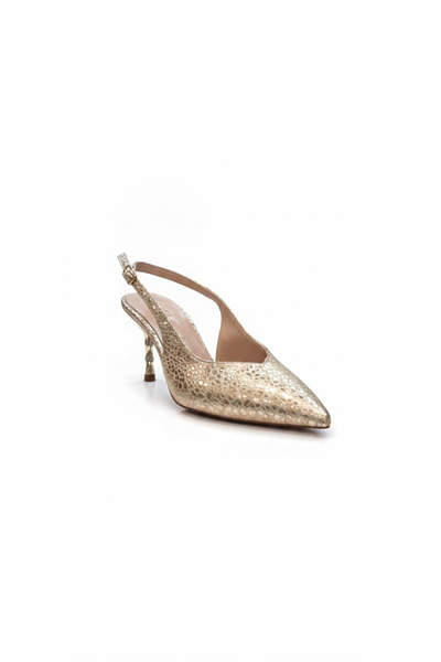 Ustalar Ayakkabı Çanta Gold Women's Heeled Shoes 319.129-2722