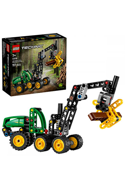 LEGO John Deere 1470H tree cutting and stacking machine