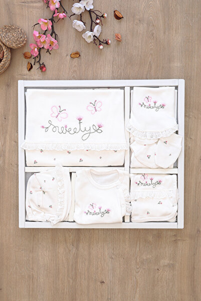 Sitilin Kız Bebebek Yenidoğan 10 Lu % 100 Pamuk İşlemeli Lüks Hastane Çıkışı ...