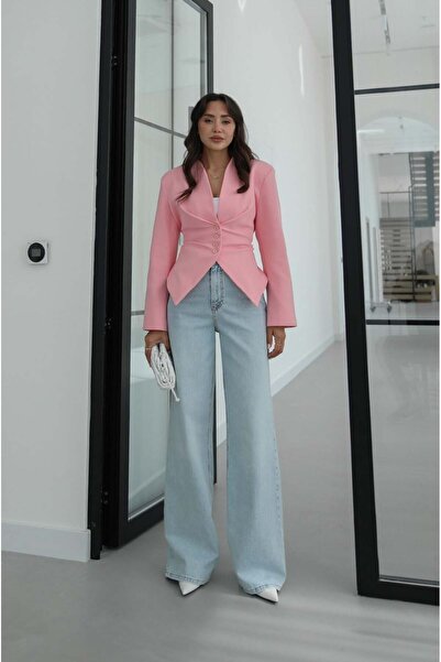 Havoş Blugi Palazzo Ice Blue Soft Form