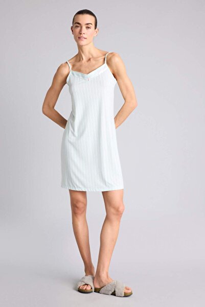 DeFacto Cămașă de noapte softshell cu bretele și dungi H1280AX26SM