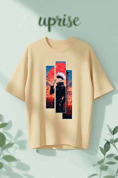 Vordevia Σατόρου Γκότζο Τζουτζούτσου Καϊζέν με τύπωμα Βαμβάκι lu oversized Μπ...