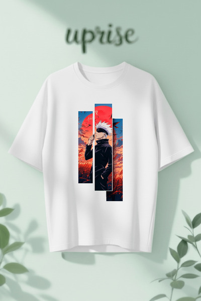 Vordevia Σατόρου Γκότζο Τζουτζούτσου Καϊζέν με τύπωμα Βαμβάκι lu oversized Μπ...