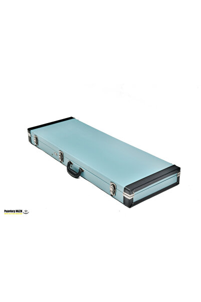 PUANDORG Blue Electric Guitar Hardcase Carrying Bag (with Key/Lock)