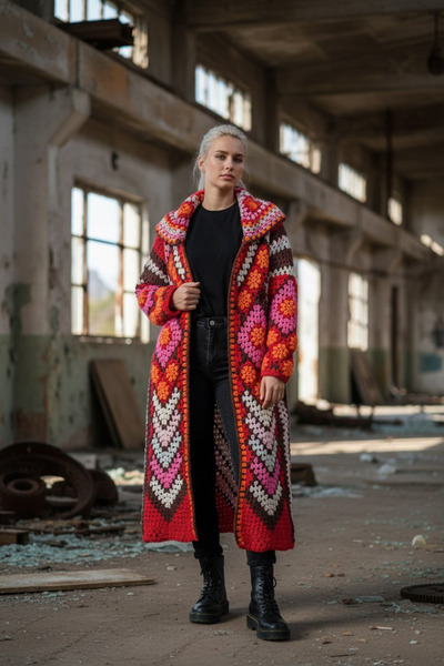El örgüsü Ydr Design Cardigan