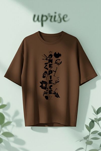 Vordevia Μπλουζάκι One Piece με στάμπα από βαμβάκι σε oversized γραμμή