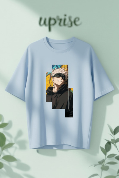 Vordevia Σατόρου Γκότζο Τζουτζούτσου Καϊζέν με τύπωμα Βαμβάκι lu oversized Μπ...