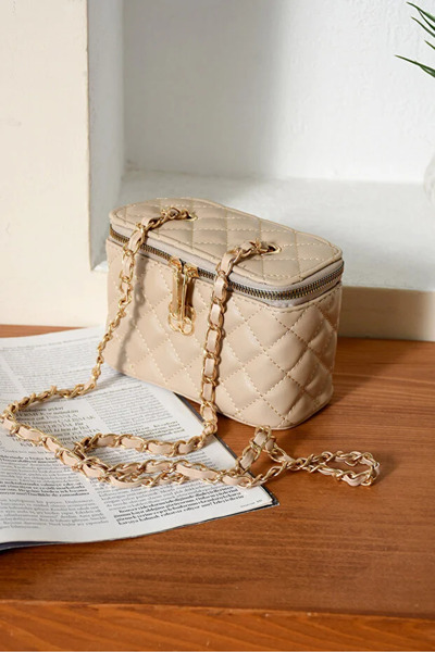 Ebitte Woman Bags Τσάντα ώμου με κεντημένη και πλεκτή αλυσίδα