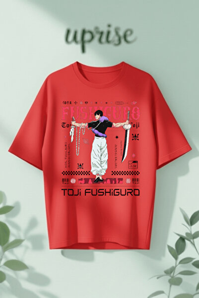 Vordevia Toji Fushiguro Jujutsu Kaisen Printed Cotton Oversize T-Shirt