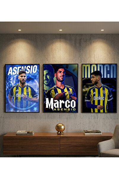 Hr Production Marco Asensio 3 Adet 21x30 Poster Hemde Forma Anahtarlık Hediye...