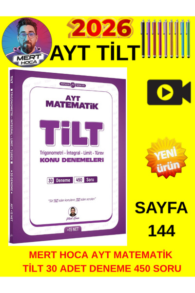 Fenomen Yayıncılık Ayt Tilt Denemeleri Trigonometri İntegral Limit Türev Mert...