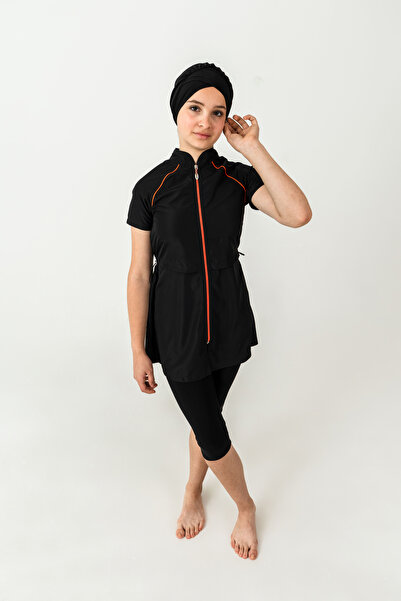 Adasea Hayzel Garson Lycra Short Sleeve Tight Swimsuit