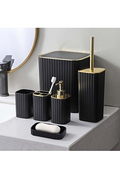 Arabest طقم مستلزمات الحمام المكون من 6 قطع، إكسسوارات مثبتة على الأرض مع حام...