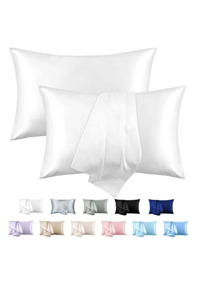 Arabest 2-Piece Satin Pillow Cases with Envelope Closure for Hair and Skin, 5...