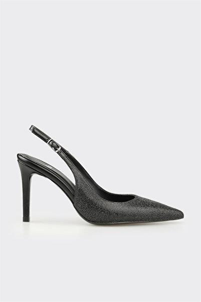 Elle Shoes Siyah Kadın Yüksek Topuk Ayakkabı