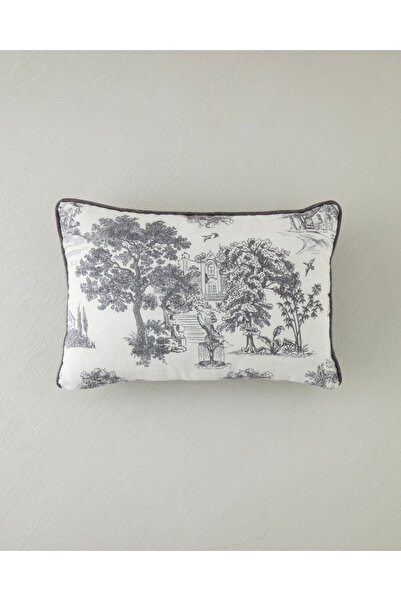 English Home Morava Dolgulu Kırlent 35x50 cm Siyah - Beyaz