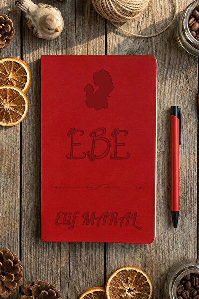 Hedizu Ebe Kişiye Özel Defter ve Kalem Kırmızı Tıp Bayramı Hediyeleri Y5O H3E...