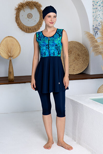 ROZAMAY Lavender Lycra Sleeveless Tight Swimsuit