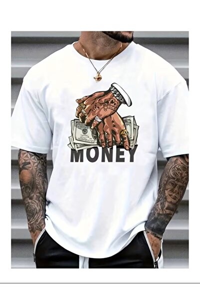 AN Trend Moda Tricou confortabil cu imprimeu cu bani
