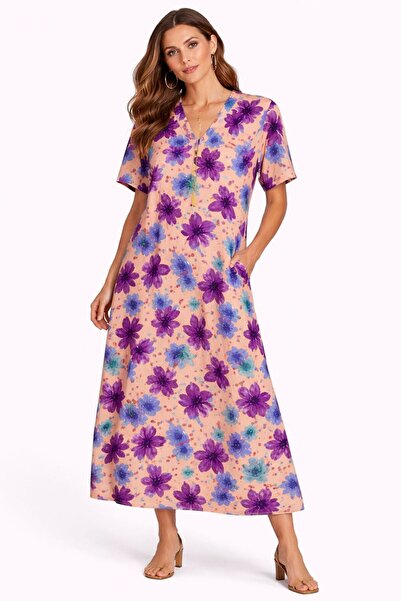 AYOUSH Summer Women's Robe, Soft and Light Rayon (Viscose) Fabric, Silky Text...