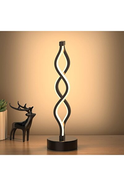 Arabest Infinity Spiral LED Table Lamp, Dimmable Touch Control with 3 Color T...