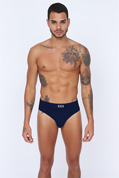 OBJE Men's Navy Blue Single Jersey Slip