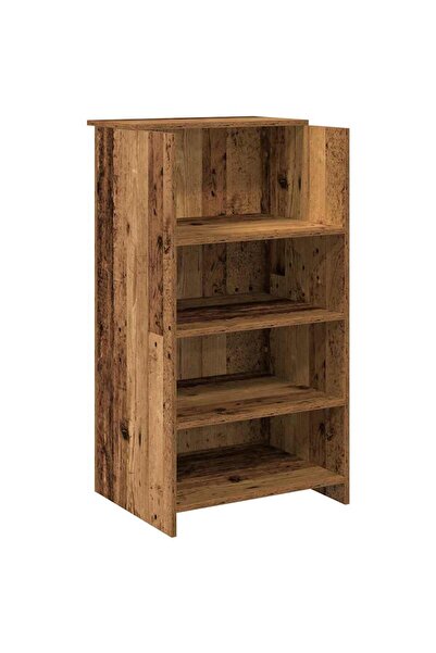 vidaxl Birou de recepție Lemn vechi 55x50x103,5 cm Lemn prelucrat