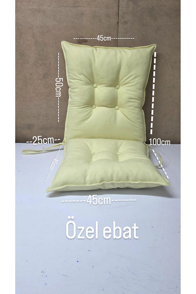 Zümrüdüanka Handmade وسادة مزودة بأزرار ومسند للظهر