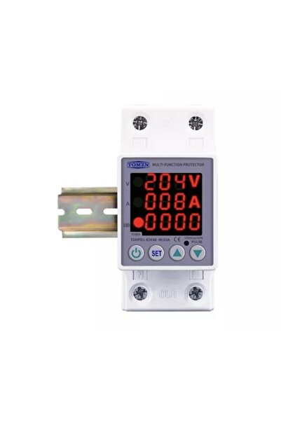 TOMZN Single Phase Voltage Protection Relay 60A, 230V, Display for Voltage, C...