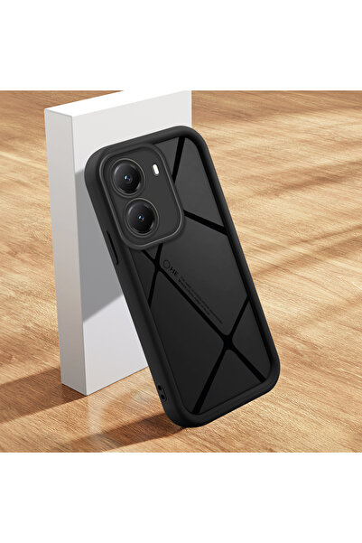 Hontinga Poco X7 Pro Uyumlu çizgili Desen Kamera Korumalı İnce Yumuşak Siliko...
