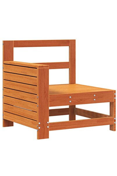 vidaxl Canapea cu cotieră de grădină maro 69x62x70,5 cm lemn masiv pin