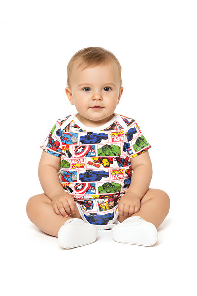 Bambimici -Printed Onesie Short Sleeve, 03M to 18M