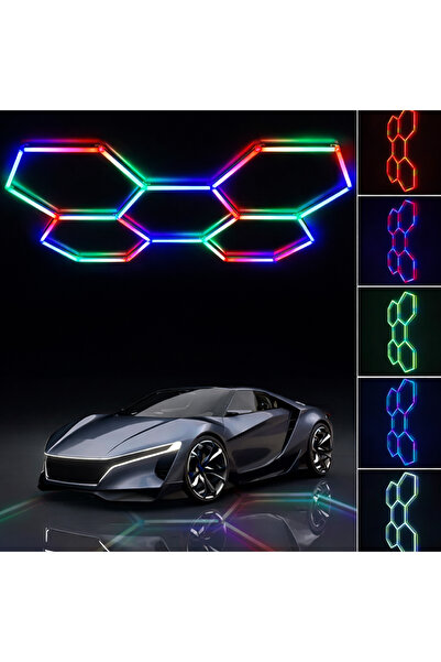 LightPlanet LED пчелна пита шестоъгълна светеща RGB 235x162см