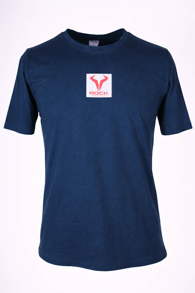 trender Rock O Yaka Indigo Men's T-Shirt 26Ydt1000026