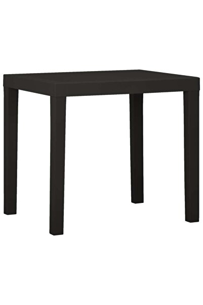 vidaxl Masă de grădină, antracit, 79x65x72 cm, plastic