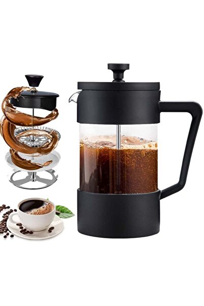 Arabest صانع قهوة فرنسي، إبريق شاي زجاجي من البوروسيليكات سعة 1 لتر مع فلتر م...