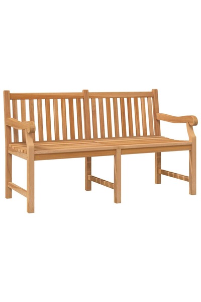 vidaxl Bancă de grădină, 150 cm, lemn masiv de tec