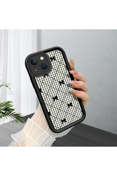 Hontinga iPhone 14 Plus Compatible Striped Pattern Camera Protected Slim Soft...