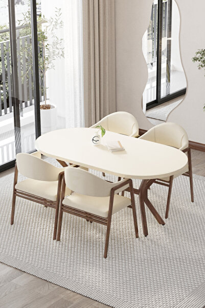 BY ORHAN GÜZEL Mutfak Masası Takımı 6 Kişilik Masa Takımı CASSE Serisi Mutfak...